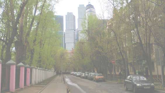 Можайский переулок вид на Москва- Сити